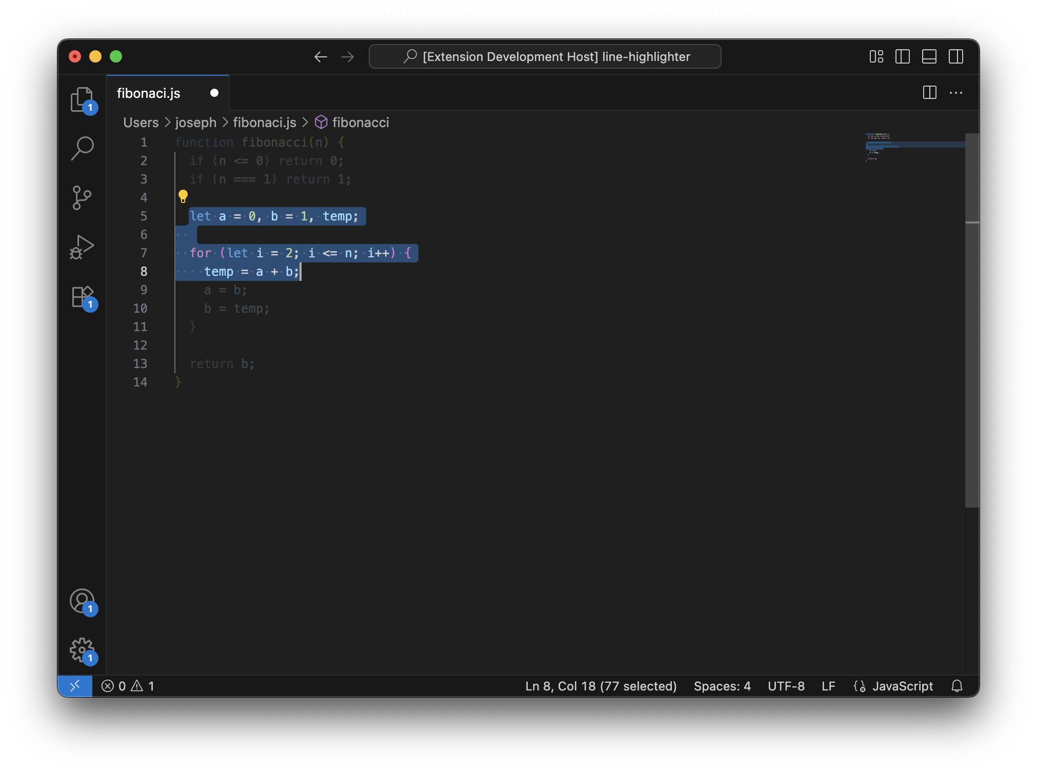 Multiple Lines Highlight